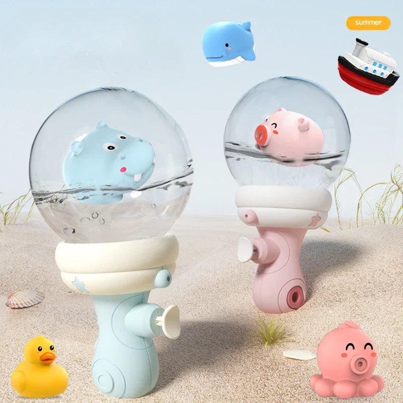 Playful shark animal water blaster for kids, ideal for summer fun and outdoor adventures.
