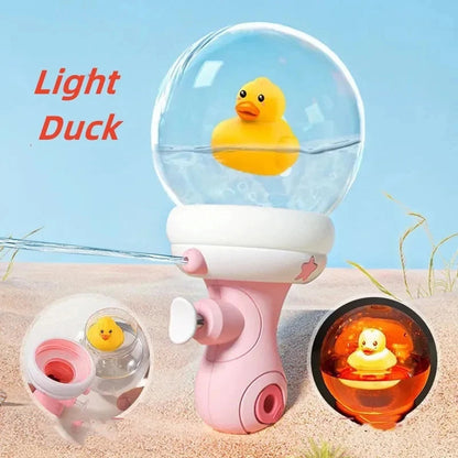 Close-up of a tiger water blaster, highlighting its detailed design for kids' outdoor fun.