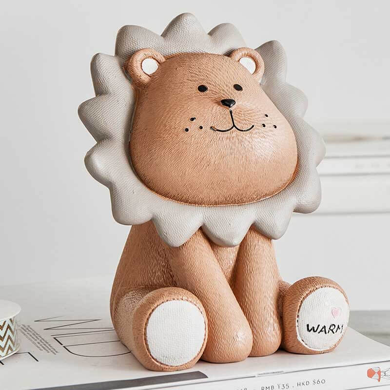Unisex lion coin bank, a fun gift for children to save money