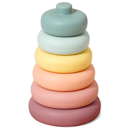 Yellow sun baby teether, soft food-grade silicone for comfortable teething