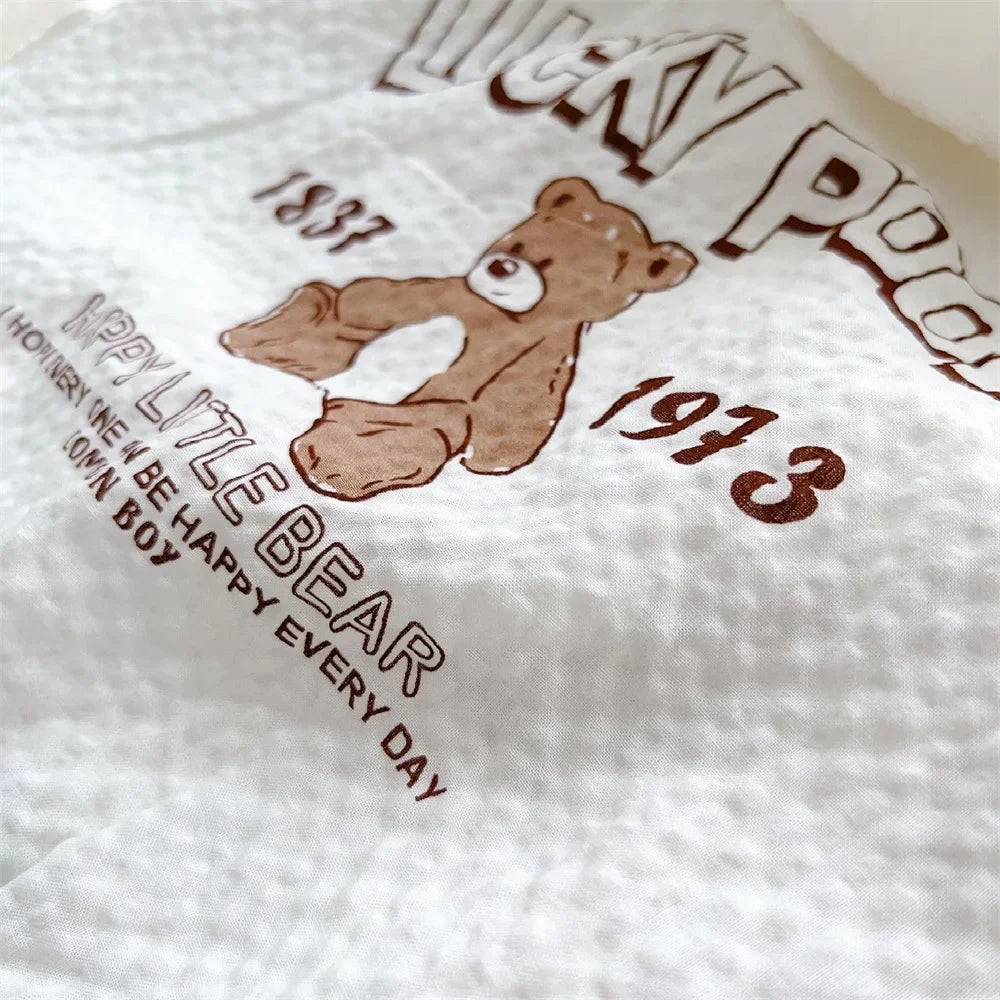 Yellow unisex baby bear UV protection jacket, lightweight and perfect for summer