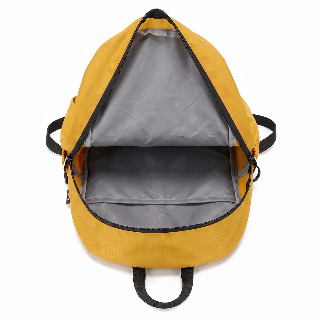 Unisex cyan foldable daypack for hiking, camping, and adventure travel. Compact and easy to pack.