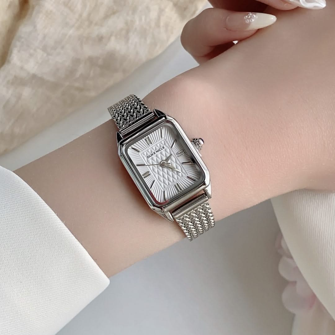 Versatile women's stainless steel watch, a dainty, elegant and sleek fashion accessory.