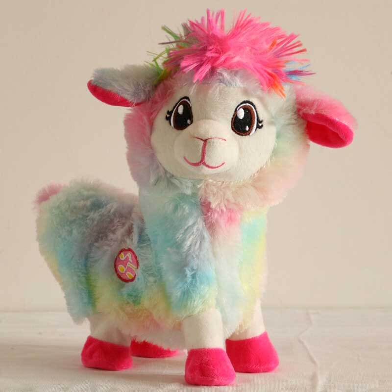Dancing alpaca electronic toy, soft plush with music and movement, for kids entertainment