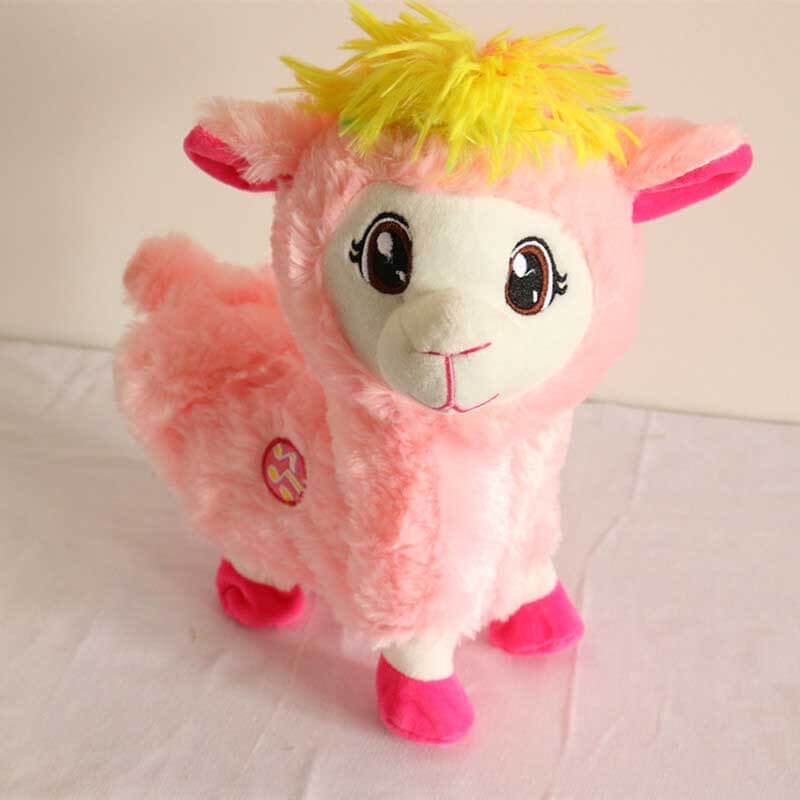 Interactive dancing alpaca toy, electronic musical plush for toddlers and babies