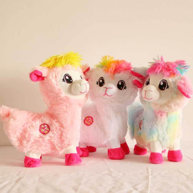 Toddler's interactive toy: a dancing alpaca plush, an engaging electronic fun gift