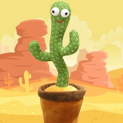 Unisex interactive dancing cactus plush, a fun toddler toy with music and movement for children.