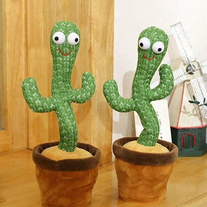Singing cactus toy for toddlers, soft plush with dancing movements, fun early education musical toy