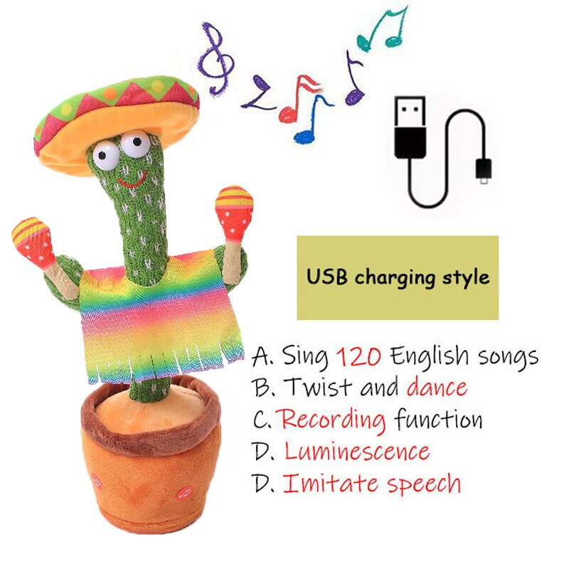 Dancing Cactus in action, arms swaying to music, providing endless entertainment for kids