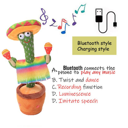 Soft plush Dancing Cactus, designed to comfort and entertain, a perfect educational toy for infants