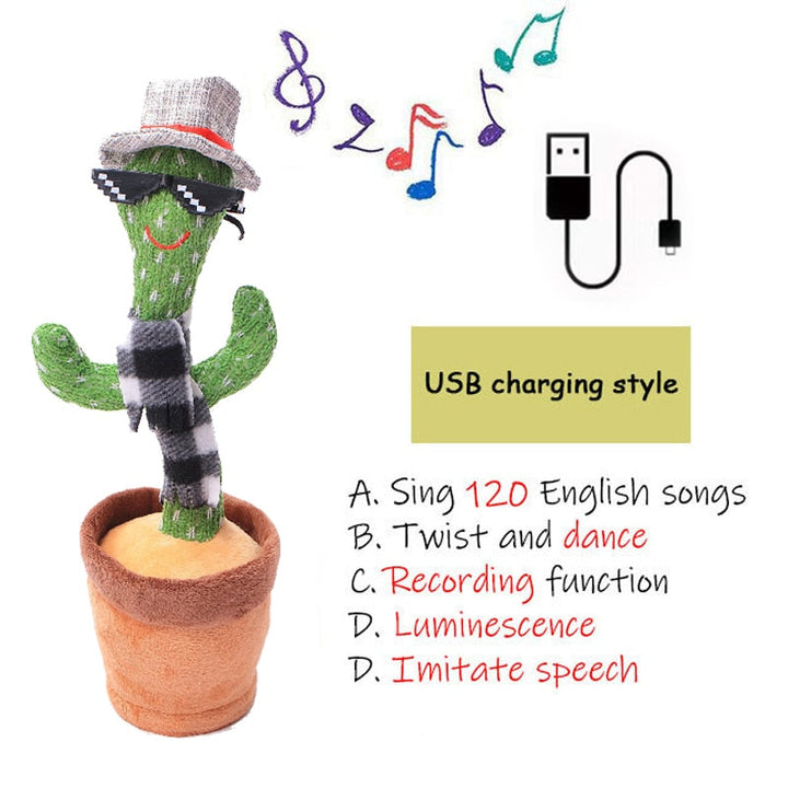Dancing Cactus as a thoughtful baby gift, stimulating early learning through sound and interaction