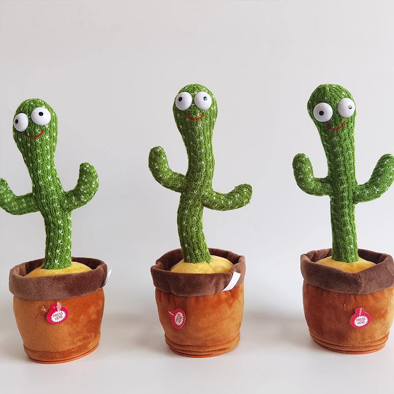 Dancing Cactus plush doll in a nursery setting, a cute and musical baby gift option