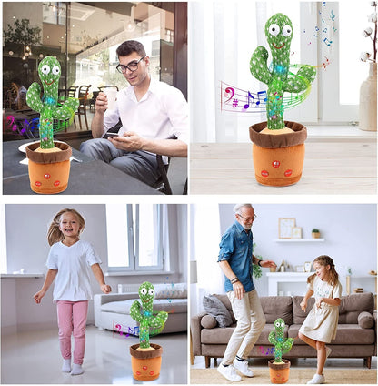 Interactive musical cactus toy singing and dancing, an educational gift for children's development