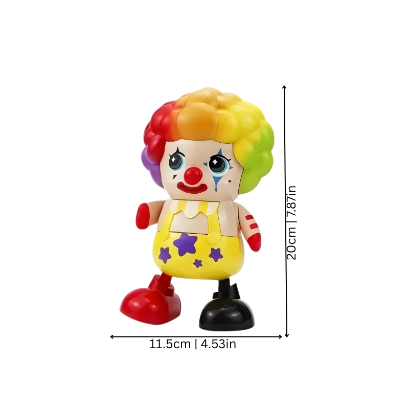 Toddler Interactive Clown Toy, a colorful and engaging early learning toy with music for babies