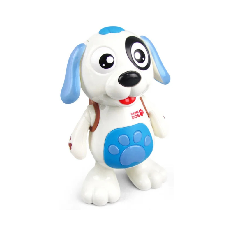 Kids' electronic dancing dog toy, a musical interactive toy with colorful lights for toddlers
