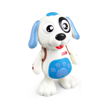 Kids' electronic dancing dog toy, a musical interactive toy with colorful lights for toddlers