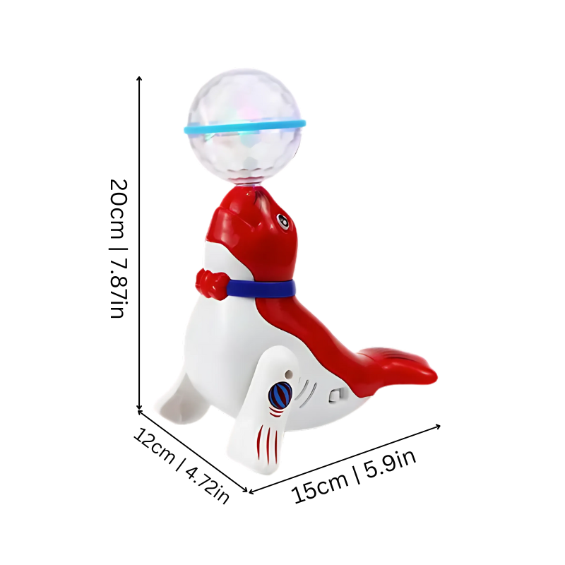 Musical light-up dolphin toy for children, perfect for interactive play and promoting early development.