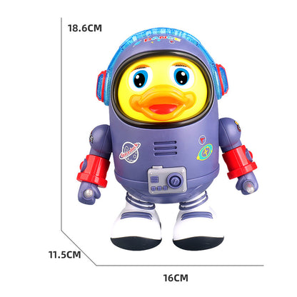 Unisex Kids Dancing Duck Astronaut toy, an interactive light-up musical toy for early child development.