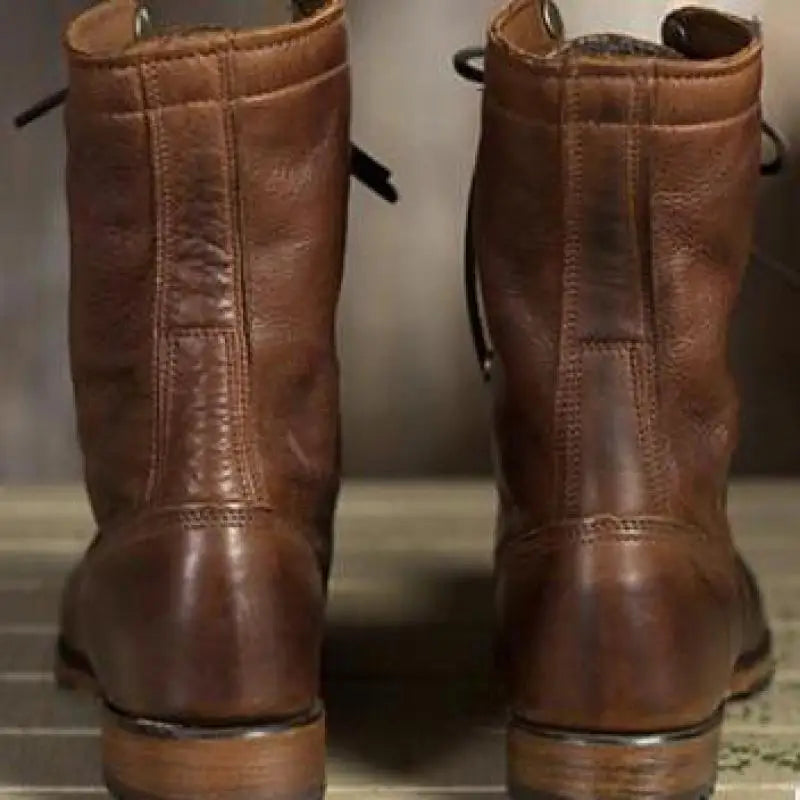 Comfortable and warm dark brown women's insulated boots, durable for everyday autumn & winter footwear.