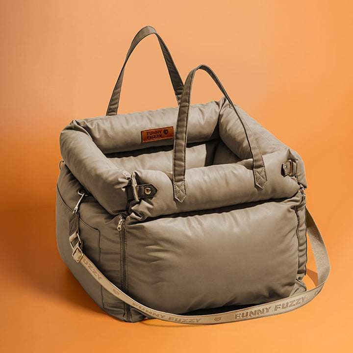 Comfortable dog car seat; deluxe booster bed for stress-free pet rides & travel.
