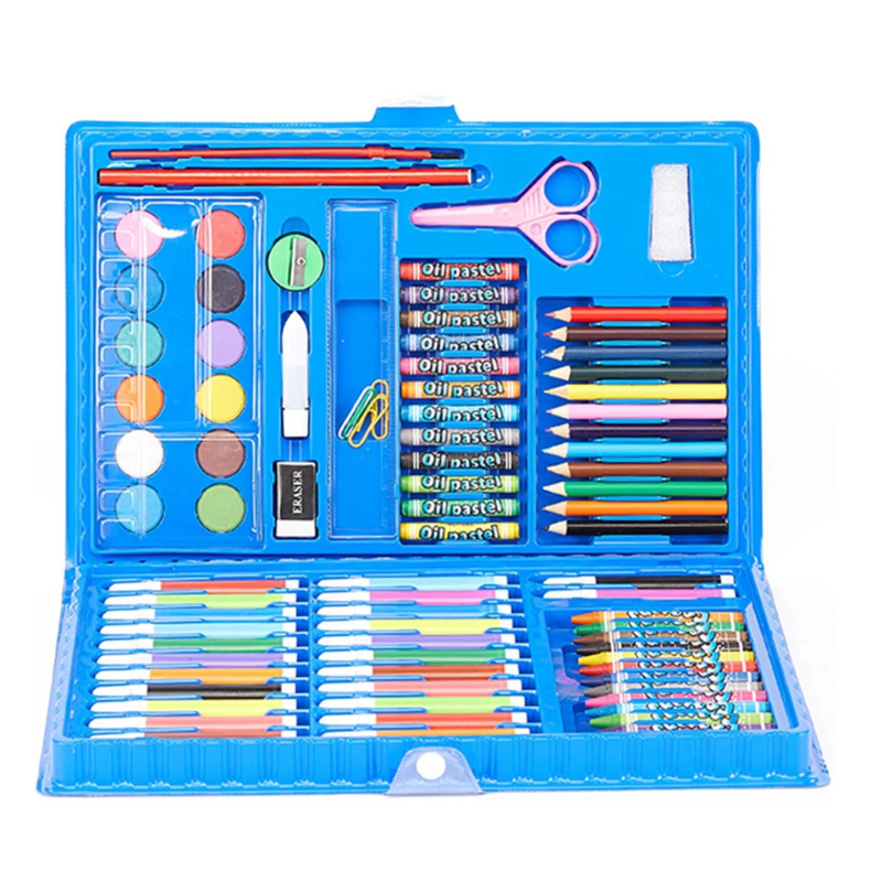 Educational toy: Kids Deluxe Art Set featuring a range of drawing supplies and painting kit