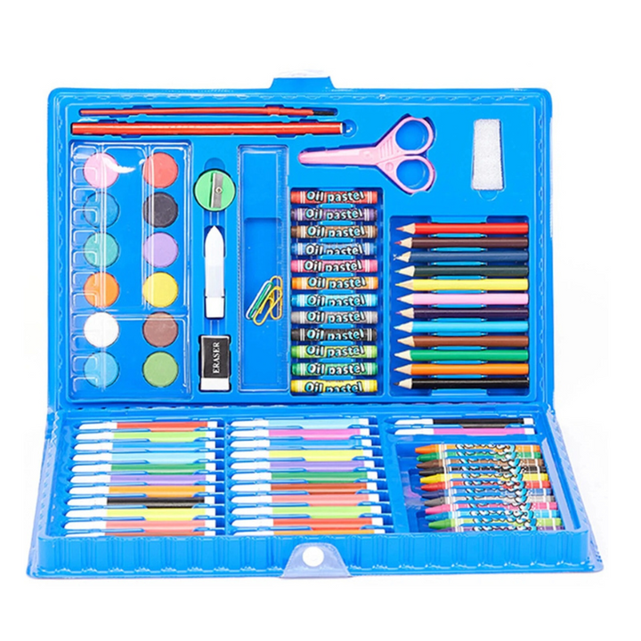 Educational toy: Kids Deluxe Art Set featuring a range of drawing supplies and painting kit