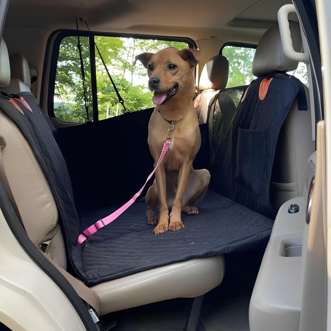 Comfortable dog travel pet car hammock, a vehicle pet cover ensuring safety & cleanliness for your furry friend.