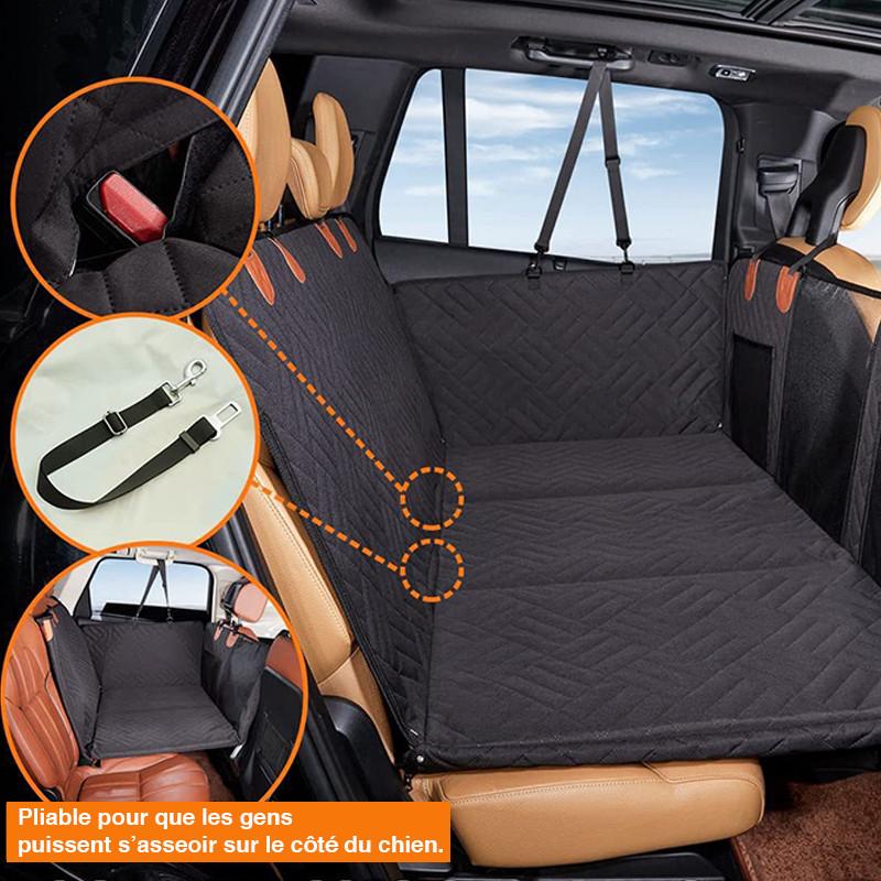 Easy-to-install dog car seat protector with heavy-duty side flaps, an essential auto accessory for pet owners.