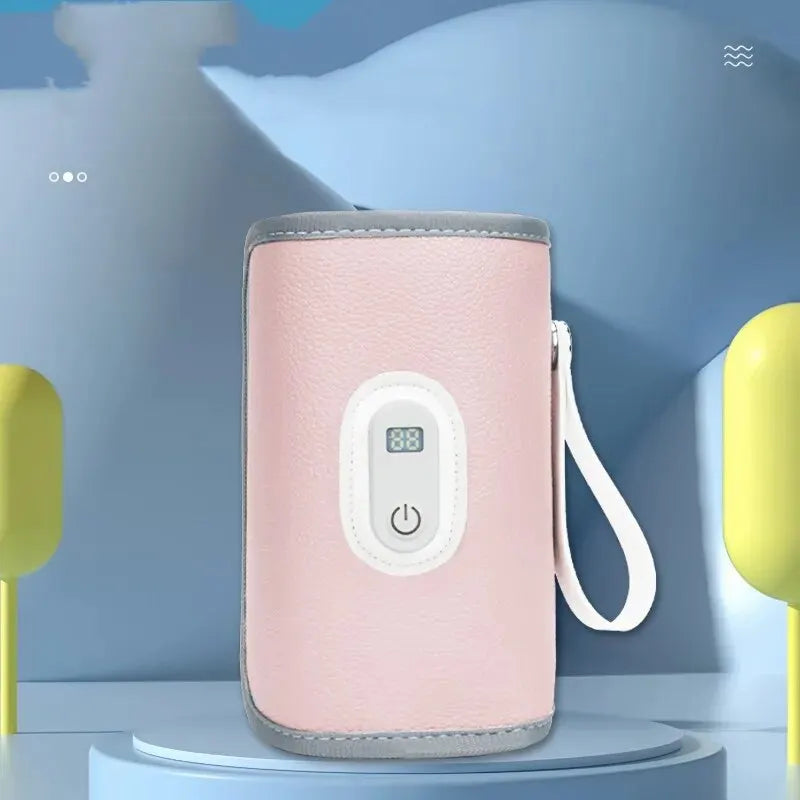 Universal digital bottle warmer for baby milk, portable and easy to use on-the-go
