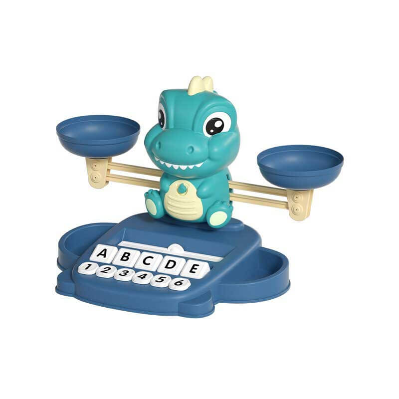Hands-on counting toy: a unicorn balance scale with accompanying weights for young learners