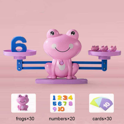 STEM learning balance scale toy featuring fun animal designs for preschool education