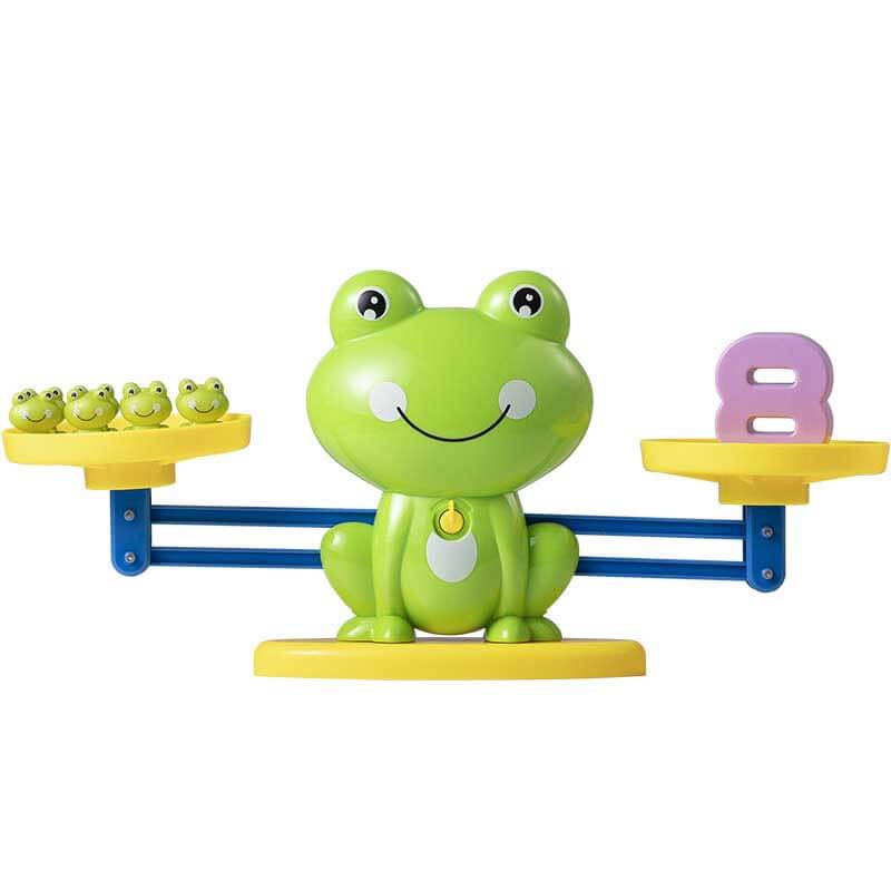 Educational dinosaur counting toy with balance beams for engaging early learning