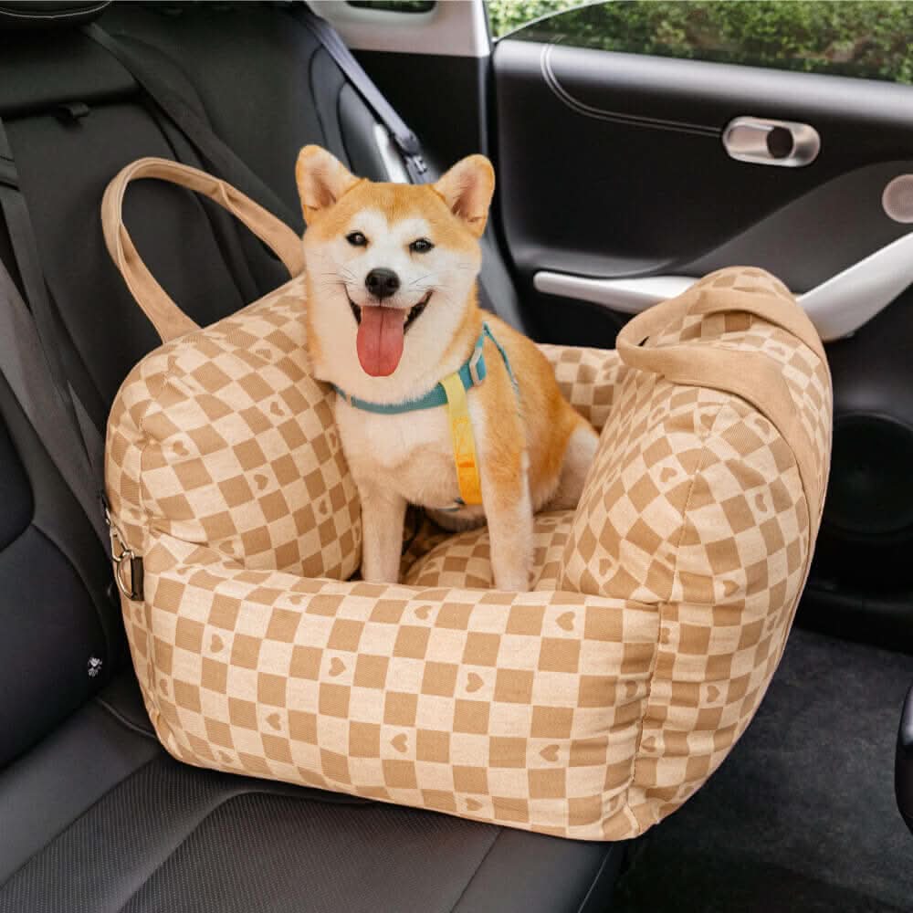 Medium dog car booster seat, providing comfort and security on every trip.