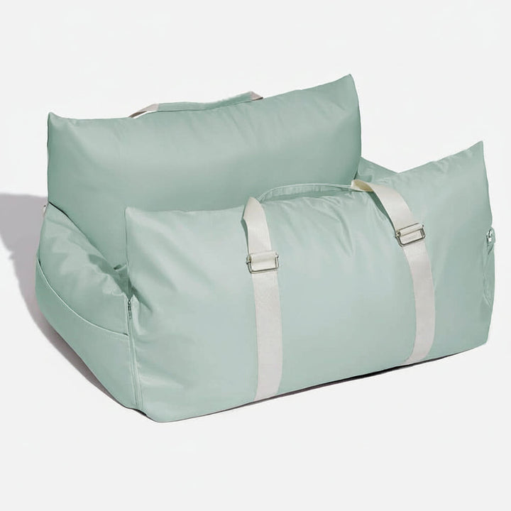Pet accessory: dog booster seat for vehicle, easy to install and keep clean.