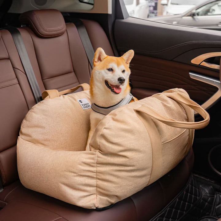Premium dog booster seat for car, designed for ultimate comfort and security.