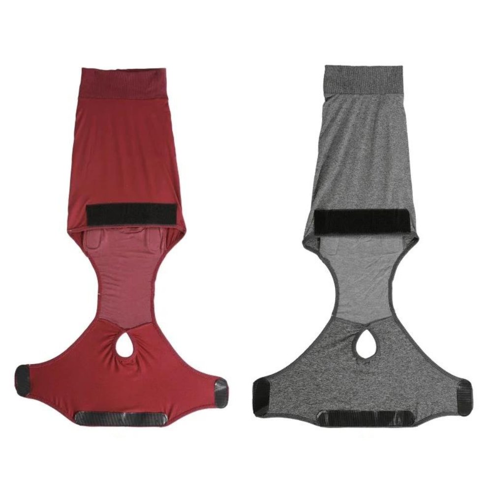 Calming Dog Recovery Suit for anxiety relief, stress reduction, and post-op comfort. Soft pet vest.