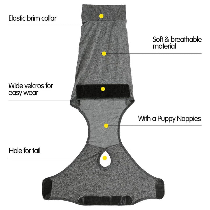 Promote healing with a Dog Recovery Suit; offers post-surgery protection & anxiety relief for pets.