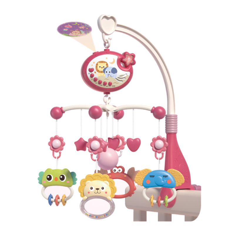 DreamGlow Musical Crib Mobile with star projection illuminating nursery, perfect newborn gift idea