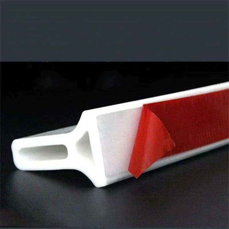 Home improvement solution: DryGuard silicone shower barrier. Waterproof and simple to install.