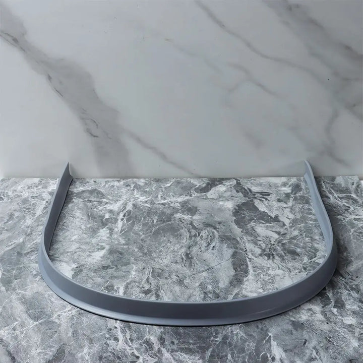 Maintain a dry bathroom with DryGuard silicone flood protection barrier. A must-have splash guard.