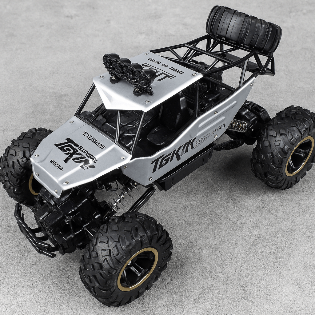 Durable all-terrain RC monster truck for kids & adults. Electric off-road remote control toy car.
