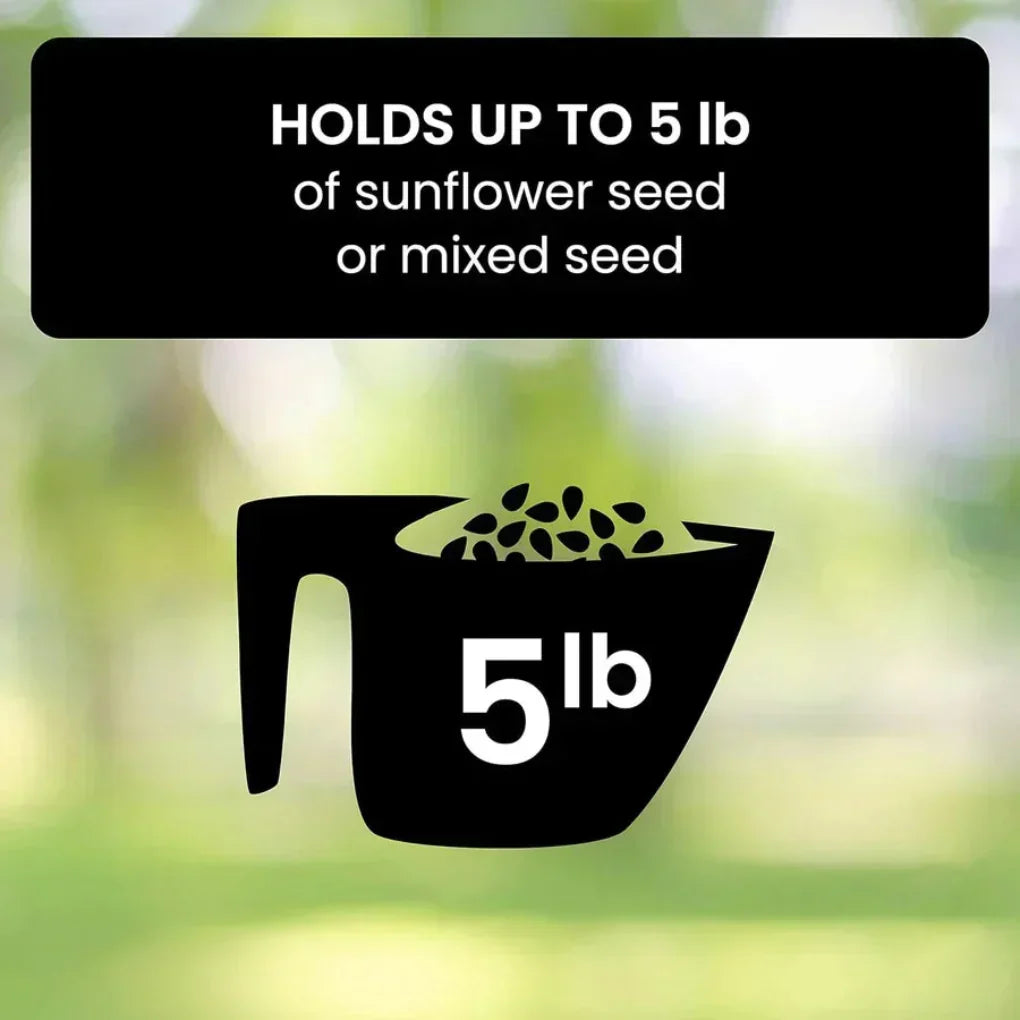 Nature-friendly durable squirrel proof bird feeder for outdoor garden & yard. Enhances wildlife observation.