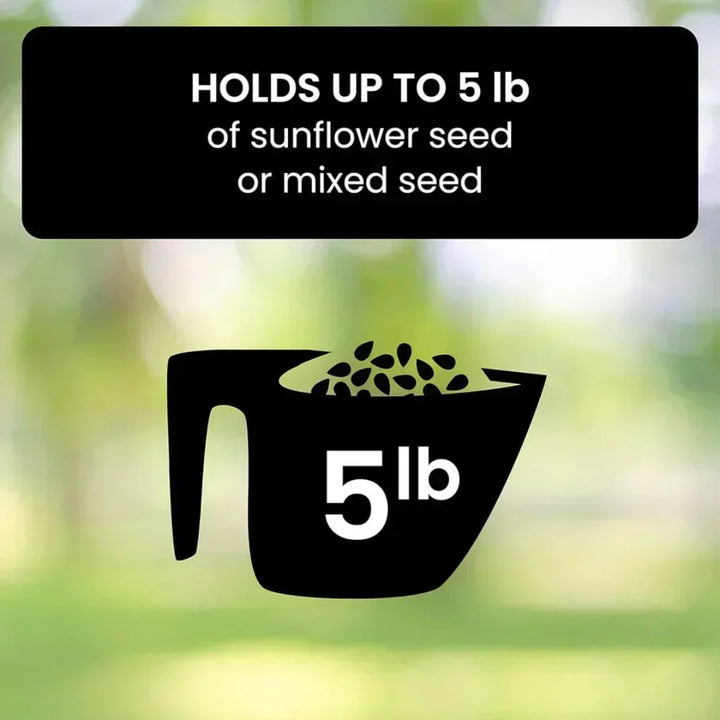 Nature-friendly durable squirrel proof bird feeder for outdoor garden & yard. Enhances wildlife observation.