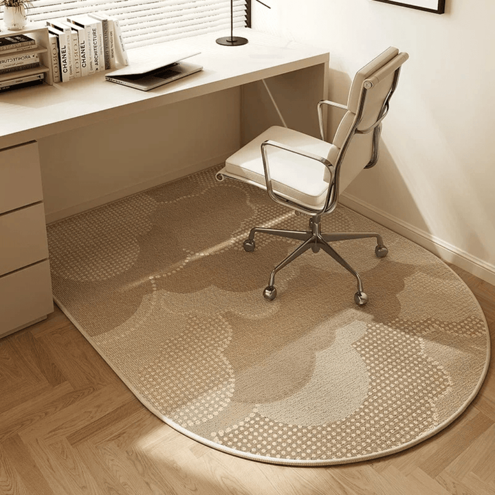 High-quality velour chair mat, ideal for home office floor protection, a durable & stylish desk accessory.
