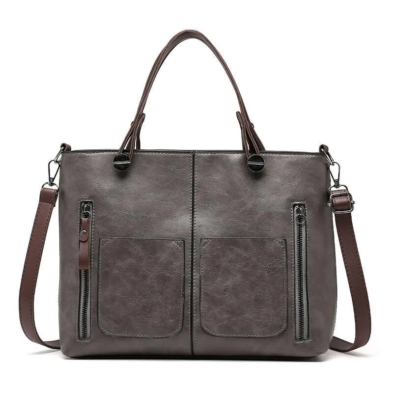 Everyday carryall tote for women, durable and versatile, converts to shoulder or crossbody.