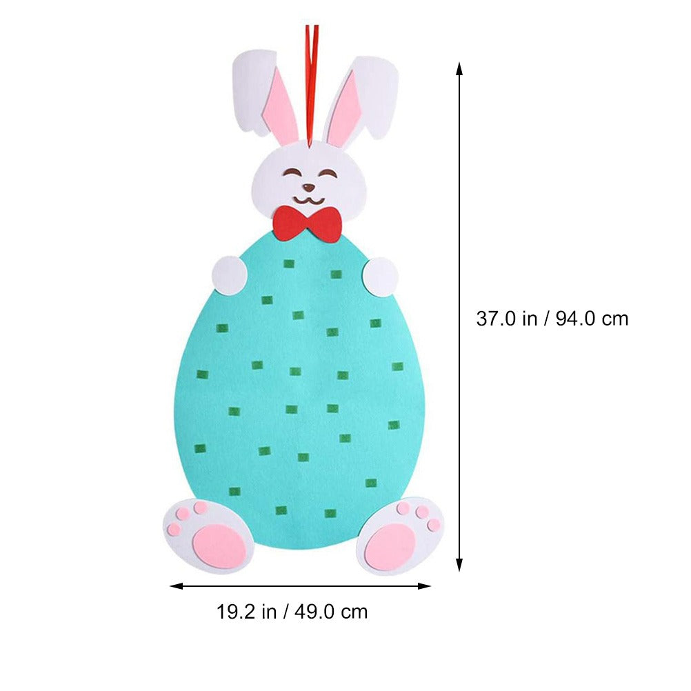 Children's educational Easter bunny felt toy activity set, perfect for creative craft time.