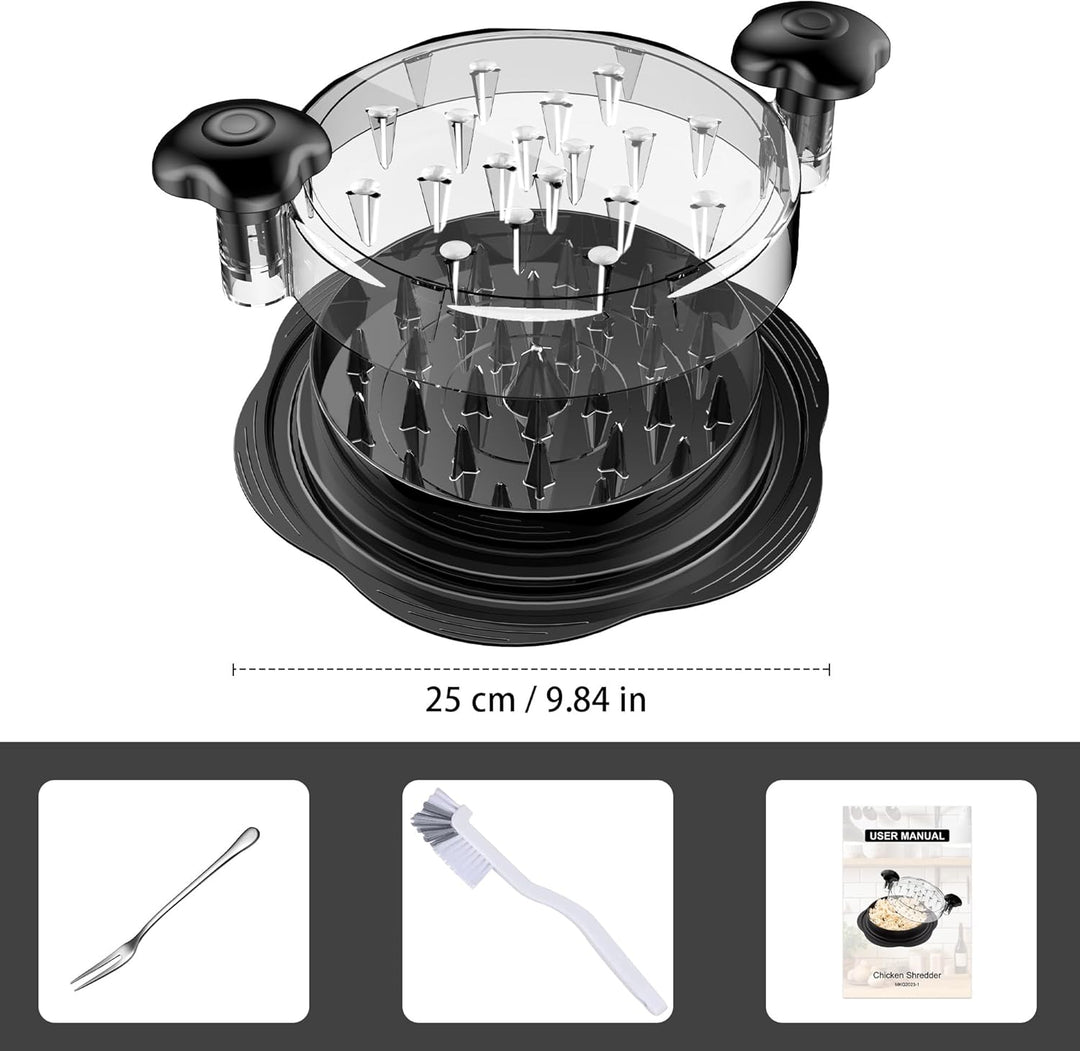 Durable ErgoShredder: ergonomic meat shredder tool for fast, comfortable kitchen shredding.
