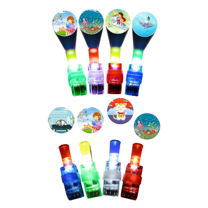 Unisex LED finger light 8-pack, creative play toy and event decor for festive occasions