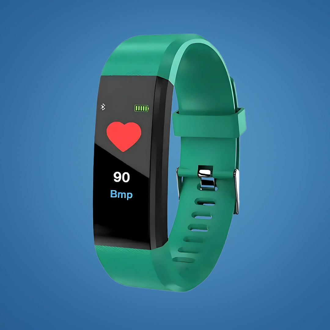 Wearable tech for seniors: Elderly medical alert smartwatch with vital signs & GPS location.