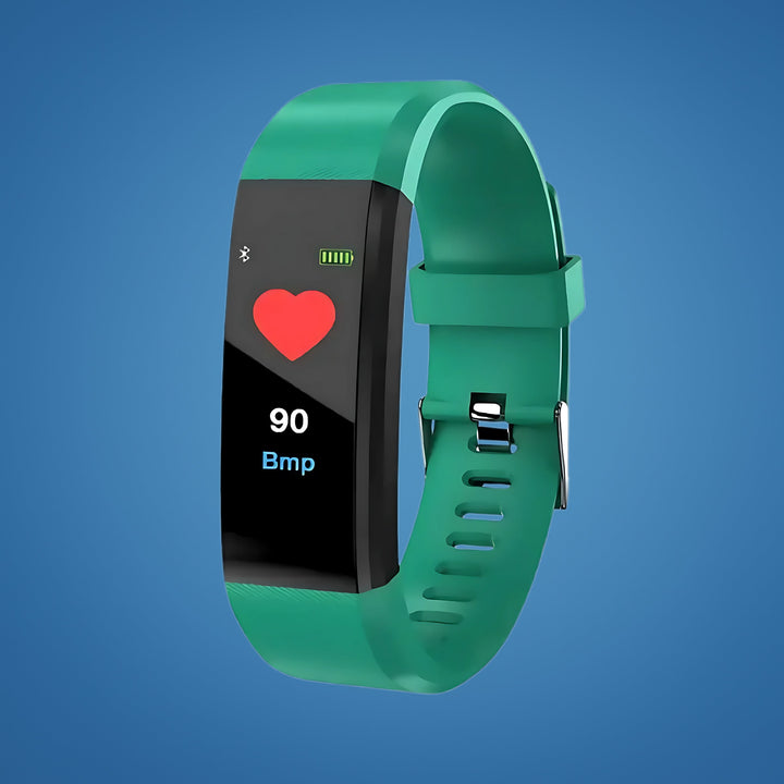 Wearable tech for seniors: Elderly medical alert smartwatch with vital signs & GPS location.